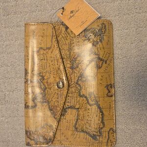 NWT Patricia Nash Vintage European Map Print Clutch/Mini iPad Case